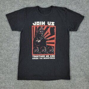 Star Wars Shirt Men's Small Black Darth Vader Join Us Graphic Tee Short Sleeve